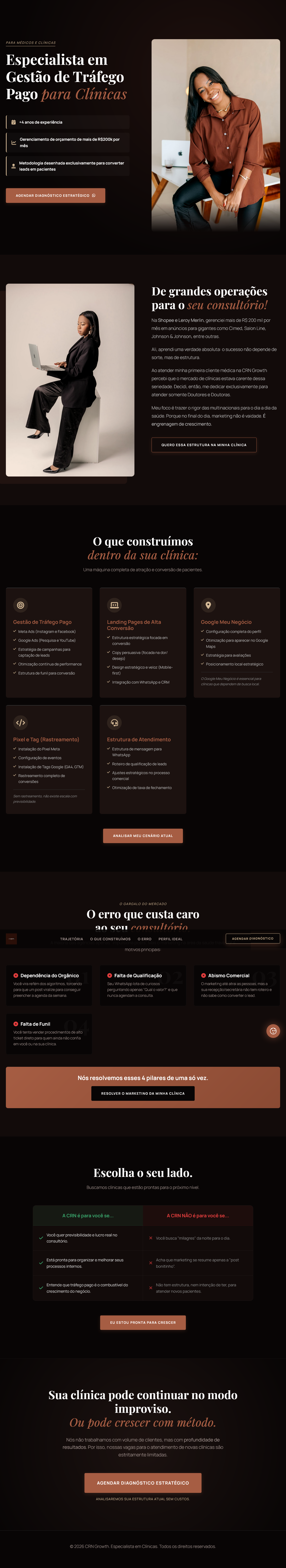Preview da Landing Page CRN Growth