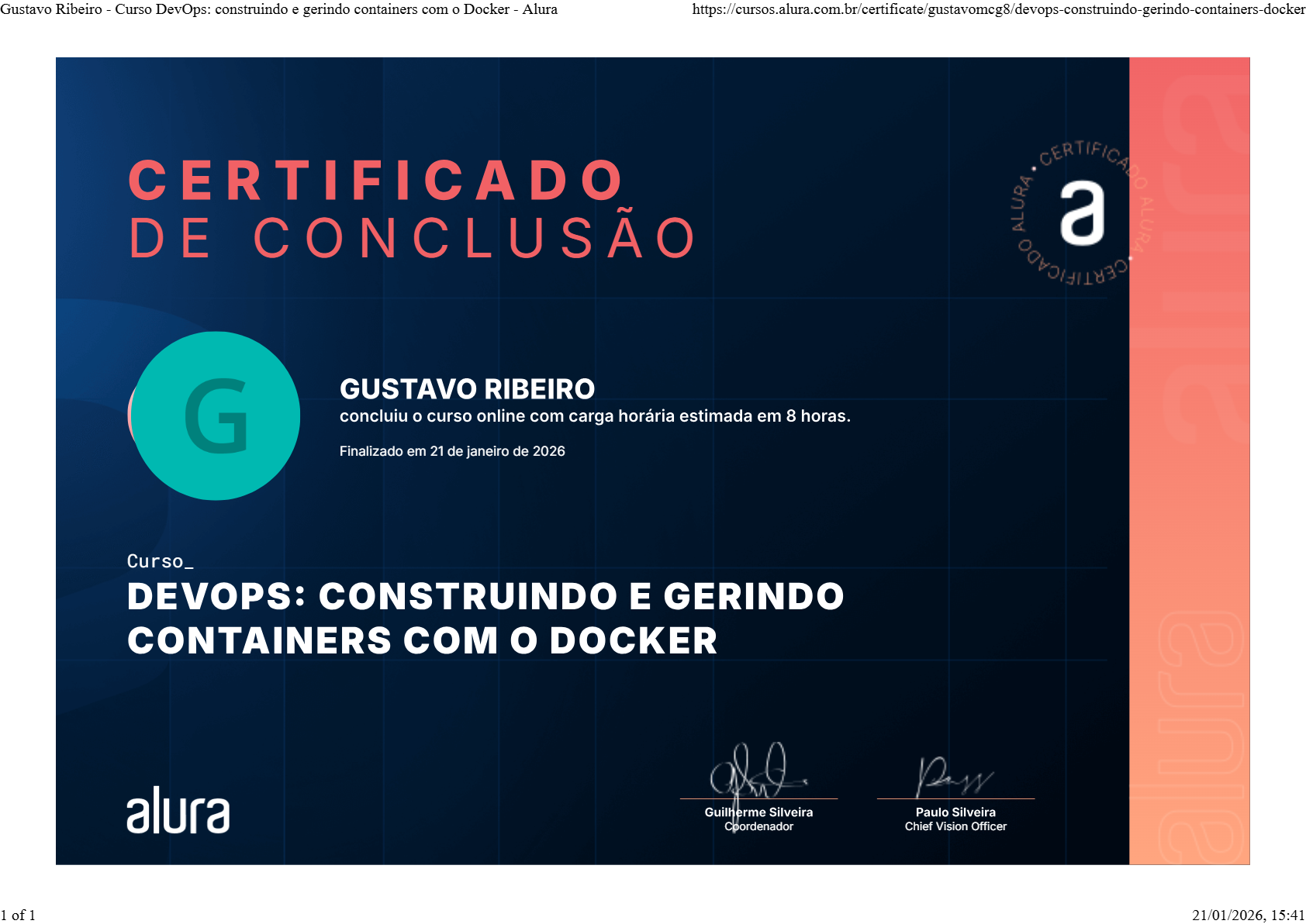 Certificado Docker
